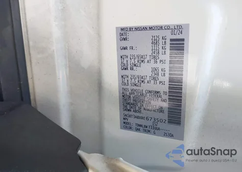 2024 Nissan Rogue S from USA, damaged, VIN 5N1BT3ABXRC673502